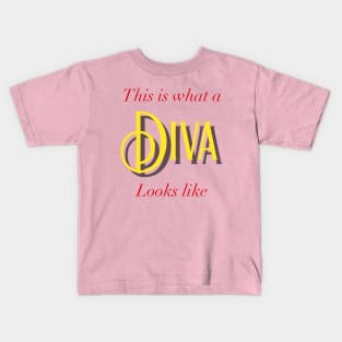 This Is What A Diva Looks Like Kids T-Shirt